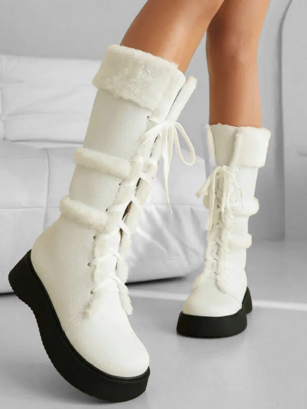 Cozy Pureness Knee High Boots
